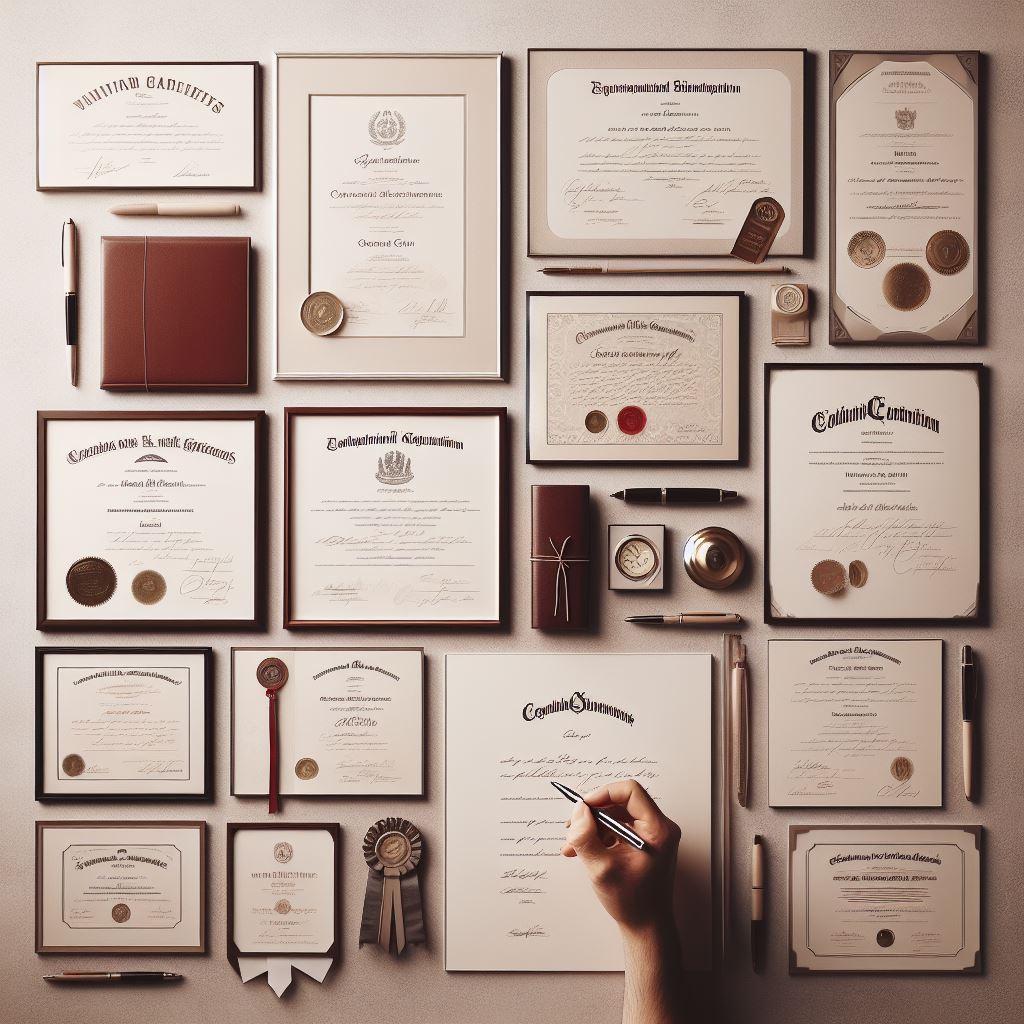certificates